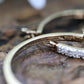 14k Diamond Hoop Earrings. Diamond Pave set diamond HOOP Earrings. st(115/11)