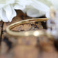14k Yellow Gold Bypass daisy Ring. Round Diamond Cluster Ring. Waterfall diamond. 1/2ctw diamonds st(138/11)