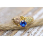 Black Hills Gold Ring beautiful Blue SAPPHIRE. 10k Multi-Tone Black Hills Gold