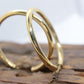 14k Gold Puffed Hollow HOOP Earrings. Large HOOP earrings by JCM Jacmel. Wide Hoops. st54/63