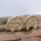 14k Gold Filigree Puffed Hollow HOOP Earrings. Intricate filigree HOOP earrings design. Hoops. st54/63