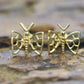 14k Filigree Butterfly 14k Gold Stud Earrings. st(18/68)