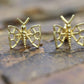 14k Filigree Butterfly 14k Gold Stud Earrings. st(18/68)