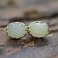 Mother of Pearl  14k Gold Stud drop Earrings. MOP st(18/68)