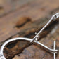 10k Diamond Hoop Earrings. Diamond prong set diamond HOOP Earrings. Est 0.36ctw of diamonds st(115/11)
