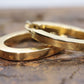 18k Gold Puffed Hollow Box HOOP Earrings. Square Cube HOOP earrings. st92/11