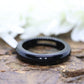 Carved Onyx  Ring. Solid Onyx band sz 10.75 st(13/41)