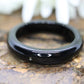 Carved Onyx  Ring. Solid Onyx band sz 10.75 st(13/41)