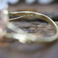 14k Flower Plumeria Diamond ring. Plumeria Ring 14k Rose Gold / Yellow Gold. Satin Textured. st48/87
