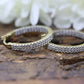 10k Diamond IN and OUT Hoop Earrings. Diamond Pave set diamond Inside Outside HOOP Earrings. st109/25