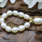 Pearl Stretchable Flexible Ring. Freshwater Pearl stretch band. 14k Pearl ring. st(13/41)