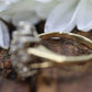 Vintage 14k Yellow Gold Ring. Round Diamond Cluster Ring. Waterfall diamond. 0.40ctw Engagement Ring. sz 3.5 st161/11