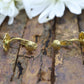 Black Hills Gold Gold Filled Clip on Non pierced earrings. St(51/75)