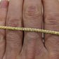14k Bismark Chain Mesh Bracelet. Textured Chain Mesh link Yellow gold Italian Bracelet. (st 86/25)
