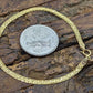 14k Bismark Chain Mesh Bracelet. Textured Chain Mesh link Yellow gold Italian Bracelet. (st 86/25)