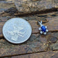 Blue Star Sapphire Pendant. 10k Star Sapphire Cabochon Charm Pendant. st12/11