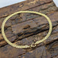 14k Bismark Chain Mesh Bracelet. Textured Chain Mesh link Yellow gold Italian Bracelet. (st 86/25)