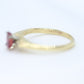 Natural Ruby Diamond Ring. 14k Ruby Solitaire engagement ring. Oval ruby Gold ring. Diamonds. RUBY Engagement ring. st(126/50)