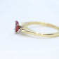 Natural Ruby Diamond Ring. 14k Ruby Solitaire engagement ring. Oval ruby Gold ring. Diamonds. RUBY Engagement ring. st(126/50)