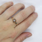 Antique Belcher Set Diamond 14k Filigree ring. 1/4ct Victorian Prong Diamond Ring Women Buttercup diamond sz 8 st(126/50)
