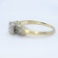Art Deco Diamond Solitaire Ring. 14k Gold European Cut diamond  engagement Ring. KEEPSAKE engagement ring. st(97/75)