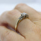 Art Deco Diamond Solitaire Ring. 14k Gold European Cut diamond  engagement Ring. KEEPSAKE engagement ring. st(97/75)