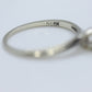 14k Round Diamond Solitaire Ring . Petite 1/4ct Diamond Engagement Ring. White Gold Diamond. st(97/75)