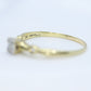 Art Deco Diamond ring. 14k Yellow and PLATINUM Square table. st(138)