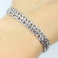14k MILOR Double LINK Chain Bracelet. 14k S Specialty Link Bracelet ITALY. st(207)
