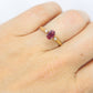 Natural Ruby Diamond Ring. 14k Ruby Solitaire engagement ring. Oval ruby Gold ring. Diamonds. RUBY Engagement ring. st(126/50)
