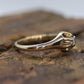 Antique Belcher Set Diamond 14k Filigree ring. 1/4ct Victorian Prong Diamond Ring Women Buttercup diamond sz 8 st(126/50)