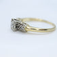 Art Deco Diamond Solitaire Ring. 14k Gold European Cut diamond  engagement Ring. KEEPSAKE engagement ring. st(97/75)