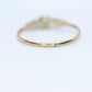 Antique 10k Victorian Emerald and Diamond Claw set ring. Antique dainty emerald diamond ring. st(172/50)