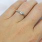 14k Round Diamond Solitaire Ring . Petite 1/4ct Diamond Engagement Ring. White Gold Diamond. st(97/75)