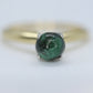 18k Green Agate Jade Jadeite ring. green cabochon ring. st(74/75)