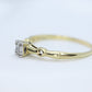 Art Deco Diamond ring. 14k Yellow and PLATINUM Square table. st(138)