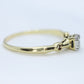 Art Deco Diamond ring. 14k Yellow and PLATINUM Square table. st(138)