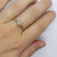 Art Deco Diamond ring. 14k Yellow and PLATINUM Square table. st(138)