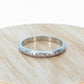 PLATINUM Art Deco Blossom Flower Engraved PRISCILLA Band. Flower Blossom engraved Ring. Engraved. st(155)