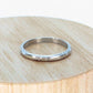 PLATINUM Art Deco Blossom Flower Engraved Band. Flower Blossom engraved Ring. Engraved. st(164)