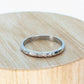 PLATINUM Art Deco Blossom Flower Engraved Band. Flower Blossom engraved Ring. Engraved. st(164)