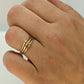 10k Diamond trio ring. 3 stone Diamond Ring. Stacking ring. Journey ring st(75/90)