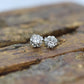 14k Buttercup Diamond stud earrings. 14k Buttercup victorian claw Stud solitaire earrings st(51/75)