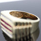 10k Ruby Diamond ring. 10k Yellow Gold RLX Rolex style Mens signet channel ruby ring. st(133)