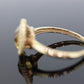 14k Citrine cushion Faceted  Ring. Citrine Bezel set cocktail statement ring. st(78)