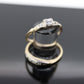 Art Deco Engagement Wedding Diamond Ring Set. Antique FIDELITY Wedding Ring Set. 14k Multi-Tone with a  Diamond.  st(106/37)