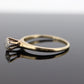 Diamond Daisy Elevated on Ring. 14K Diamond Daisy. Vintage Diamond Flower Setting ring. st(80/50)