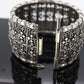 KONSTANTINO Bracelet. Heavy sterling Silver and 18k Bracelet Bangle Cuff HERA Konstantino Collection (st269)