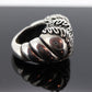 Heavy MODERNIST sterling Silver 925 Signet Rings. FERN leaves High Dome. Potential Dian Malouf DLM Collection (st114)