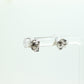 14k Diamond studs 14k gold earrings. 14k White Gold Diamond Solitaire earrings. st(80/50(33)